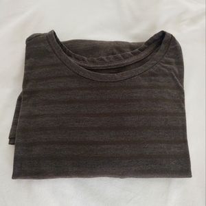 Olive Green Stripes Long Sleeve Tee new